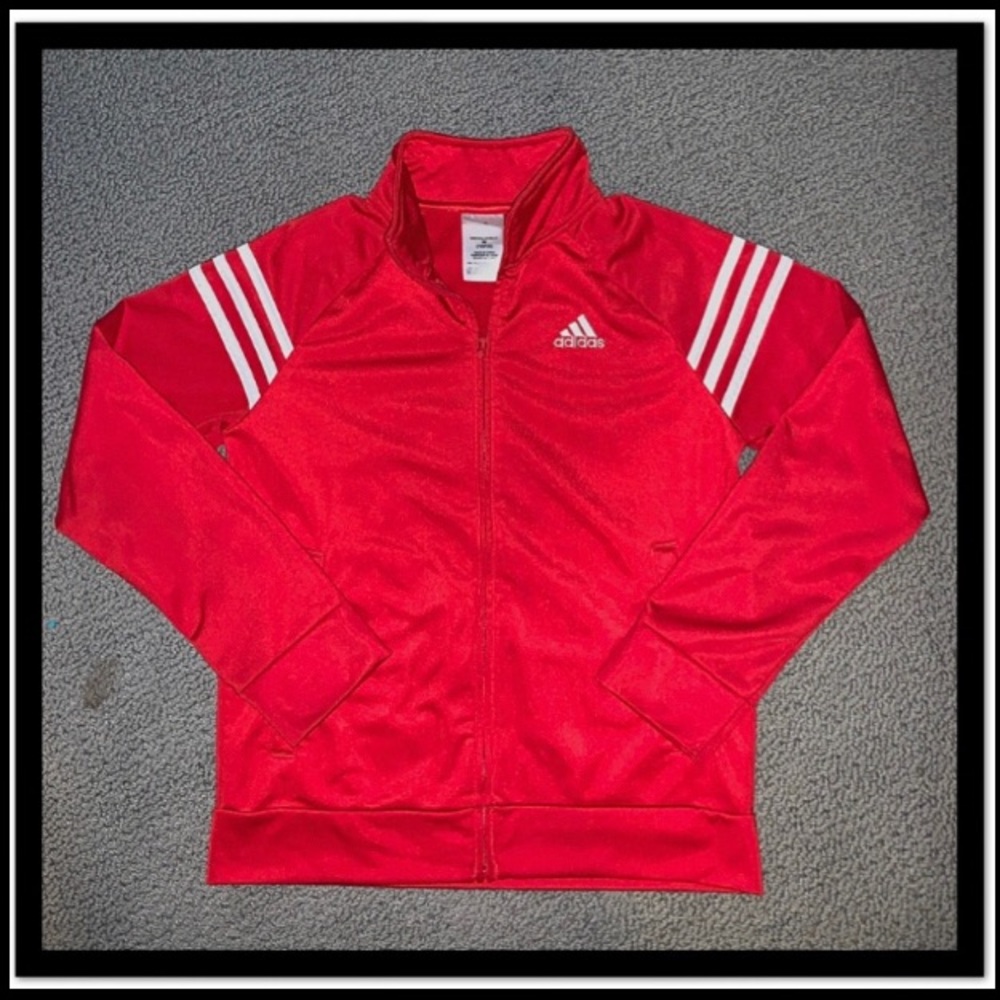 Like new adidas boys zip up jacket!